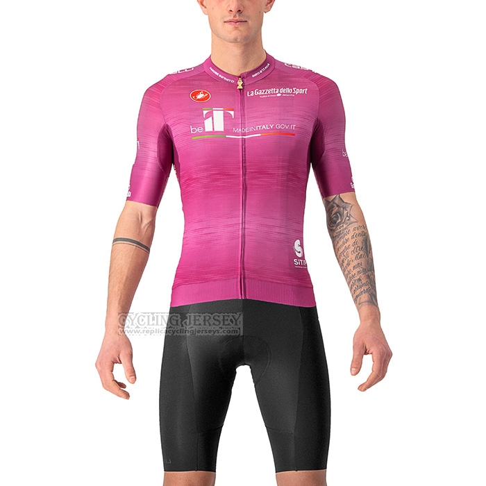 2022 Cycling Jersey Giro d'Italia Purple Short Sleeve and Bib Short